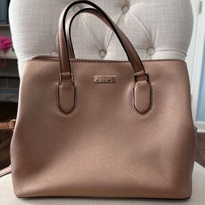 Kate Spade Rose Gold Leather Handbag